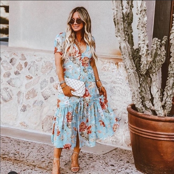 Vici Dresses & Skirts - 💐Vici Button Down Floral Maxi💕